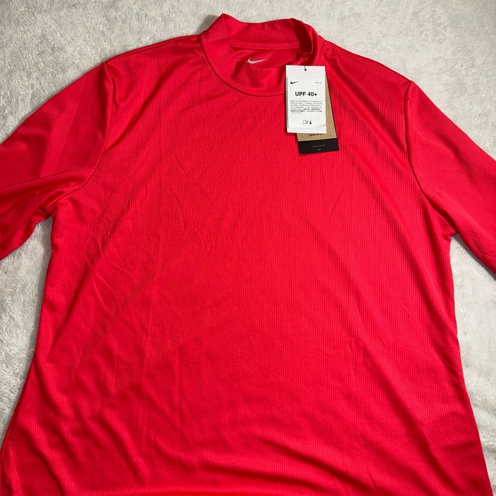 Orange Pink Nike Women’s Golf Dri-fit Long Sleeve Top Size XLarge New With Tags